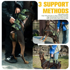 Arnés BINGPET de soporte de cuerpo completo para perros medianos, distribuye peso.