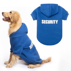 BINGPET BA1002-1: hoodie para cachorro con estampado de seguridad en la parte frontal.