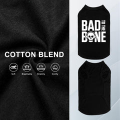 Camiseta BINGPET malo-hasta-el-hueso impresión duradera para fotos y paseos.