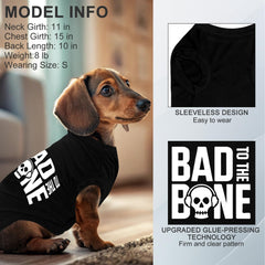 Camiseta BINGPET malo-hasta-el-hueso lavable a máquina y fácil de cuidar.