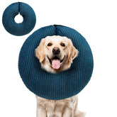 BINGPET cono inflable para perros, ajuste seguro en XL y comodidad para comer.