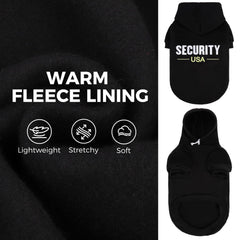 BINGPET Security USA forro de felpa cálido para mascota suave.