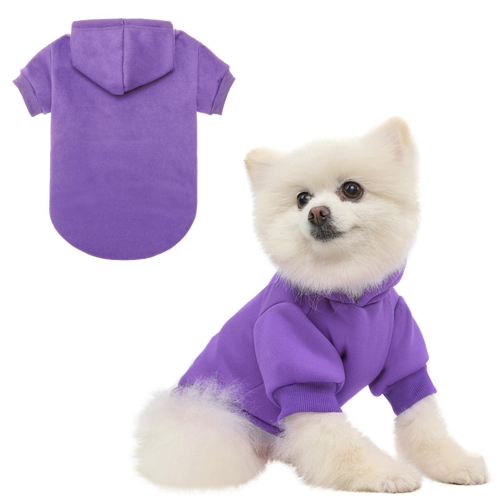 Sudadera BINGPET para perro con capucha y forro felpa cálido.