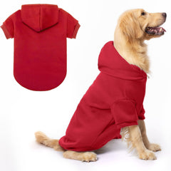 BINGPET sudadera para perro con forro polar, calor suave para días fríos.