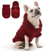 Sudadera BINGPET para perros con sherpa capucha, abrigo suave para paseos.