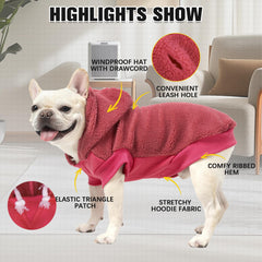 BINGPET sudadera para perros con vista lateral, ideal para paseos fríos y cómodos.