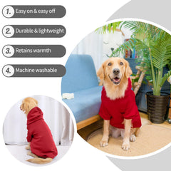 Uso exterior en invierno con la sudadera de BINGPET para perros.