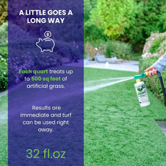 BioTurf BioS+ en kennel exterior para reducir olores de perros.