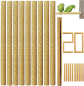 Birheatry cubiertas de percha con arena, 7,5 pulgadas, para uñas más sanas.