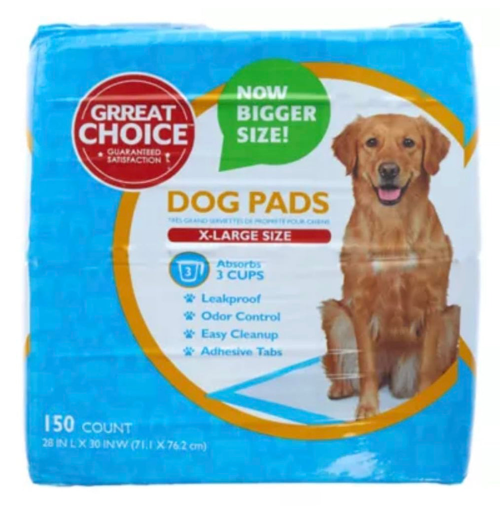 Birsppy Grreat Choice pad perro extragrande, vista frontal para entrenamiento interior.