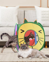 Bissap Cubo Gato Colapsable Portátil: fácil de guardar y transportar.