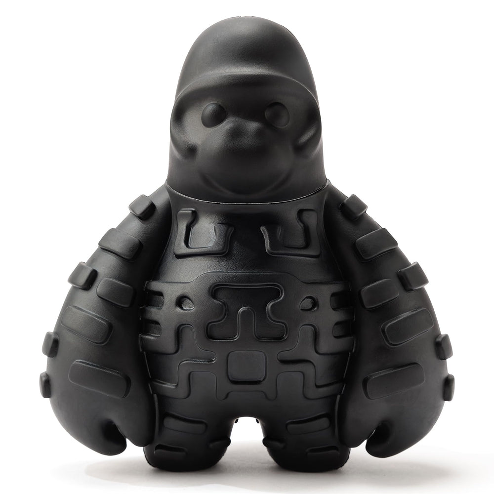 BiteKing mordedor gorila en negro, caucho natural, para mordedores fuertes y juego prolongado