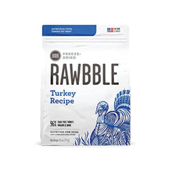 BIXBI Rawbble pavo envase: comida liofilizada de proteína alta para perros