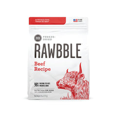 BIXBI Rawbble res liofilizado, trozos visibles para nutrición rápida.