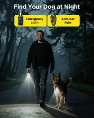 Blackdog collar resistente al agua IP67 para lluvias y exploraciones acuáticas.