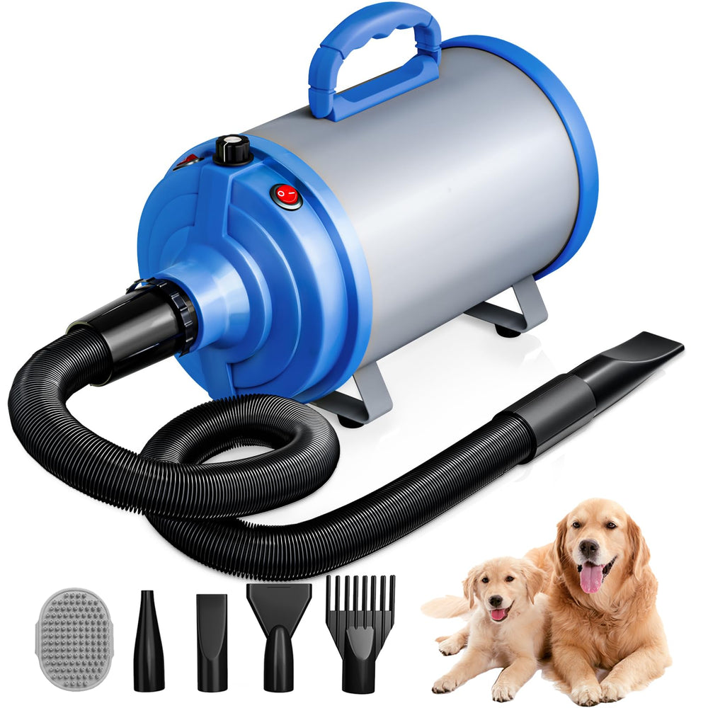 Blanlody secador de perros potencia 3800w para secado rápido