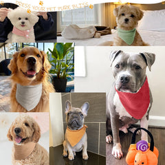 Bl BlissBud bandana de algodón suave y duradera para perro grande