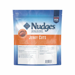 Blue Buffalo Nudges Jerky Cuts textura tierna, fácil de desmenuzar para entrenamientos.