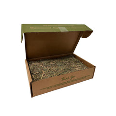Cobaya saboreando textura crujiente de Blue Mountain Hay Timothy