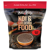 Blue Ridge Koi alimento flotante: gránulos coloridos para crecimiento de koi.