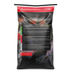 Blue Ridge Koi Food bolsa de 25 lb lista para uso y almacenamiento.