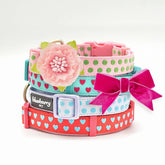 Collar Blueberry Pet para San Valentín con lazo de terciopelo rojo, elegante para salidas.