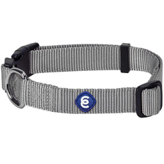 Collar Blueberry Pet Essentials para perro mediano en gris ceniza, ajuste cómodo para paseos diarios