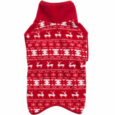 Blueberry Pet suéter navideño para perros grandes con renos y copos de nieve, ideal para paseos festivos.