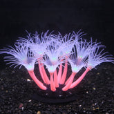 Bluecoco flores artificiales de gel suave que se mueven con la corriente, ideal para acuario.