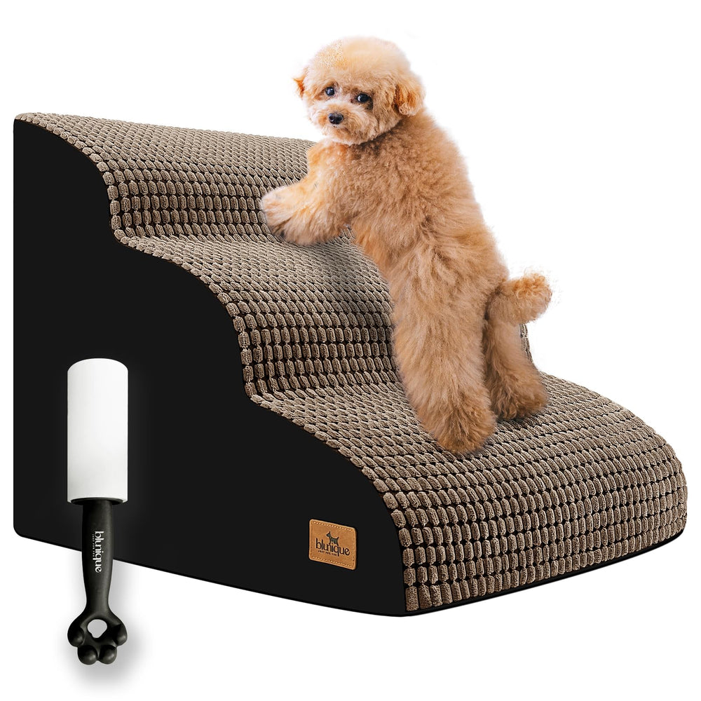 Blunique escaleras para perros con tres escalones para subir a la cama.