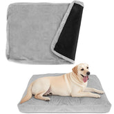 BLVOTKRO funda cama perro pelo sintetico gris, suave y duradera.