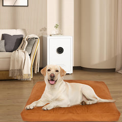 BLVOTKRO funda cama perro gris, textura tipo terciopelo suave.