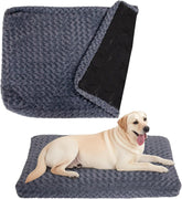BLVOTKRO funda cama perro rosa-velvet gris muestra tacto suave y acabado elegante.