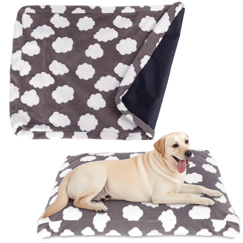 BLVOTKRO funda para cama de perro en terciopelo rosa, suave y confortable.