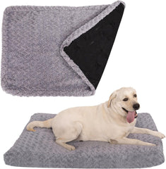 BLVOTKRO funda cama perro terciopelo rosa, suave y lujosa para mascotas