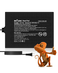 Calentador BN-LINK para reptiles en formato 6x8, ideal para terrarios pequeños.