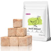 BNYEE pechuga pato liofilizado trozos, snack alto en proteína para mascotas