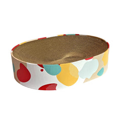 Rascador-cama para gatos BobbyPet ovalada, para descanso cómodo.