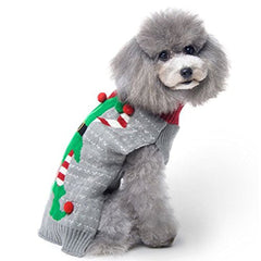 BOBIBI sudadera navideña para perro detalle tejido: textura suave que abraza el pelaje