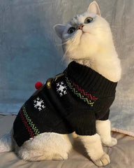 BOBIBI suéter para gato con diseño navidad santa, ideal para uso festivo