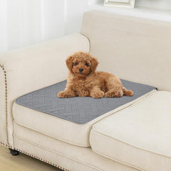 Boctopug funda de cama para perros, vista frontal, protección impermeable para muebles.