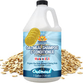 Champú Bodhi Dog con avena orgánica para perros; limpieza suave y desodorización.