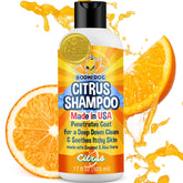 Bodhi Dog champú naranja cítrico en botella, aroma suave para baño
