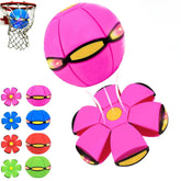 Bola saltarina mágica con luz, ideal para fiestas y juegos nocturnos.