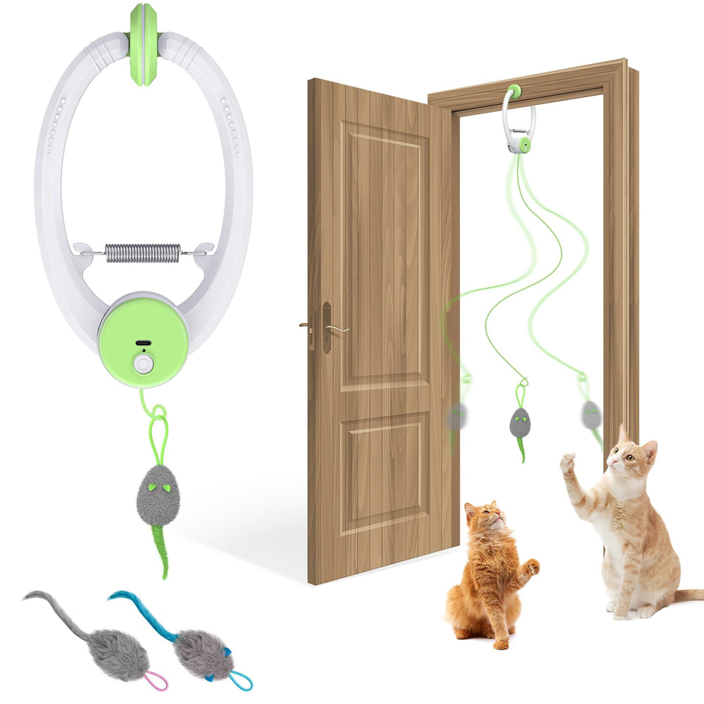 Bolpetizo Juguete Interactivo en la puerta para gatos, diversión independiente.