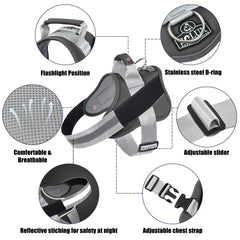 Bolux arnés con asa de control compacto para manejo cómodo