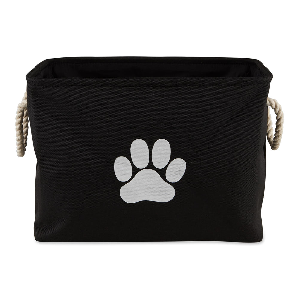 Bone Dry contenedor plegable para mascotas, rectángulo negro para organización de accesorios.