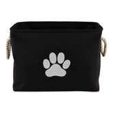 Bone Dry contenedor plegable para mascotas, rectángulo negro para organización de accesorios.