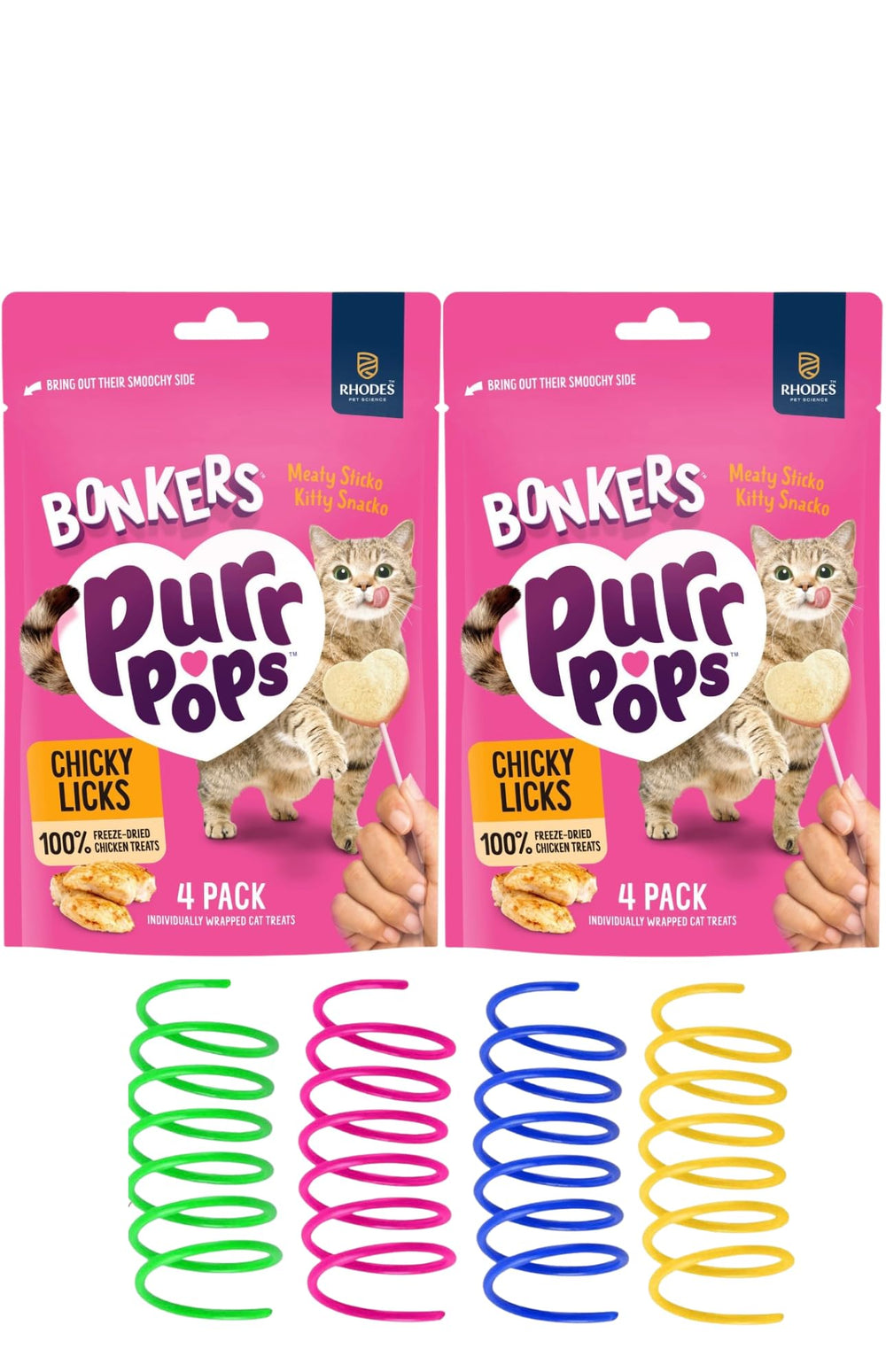 Bonkers paleta corazón de pollo liofilizado para premiar al gato