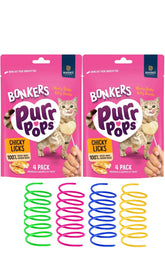 Bonkers paleta corazón de pollo liofilizado para premiar al gato